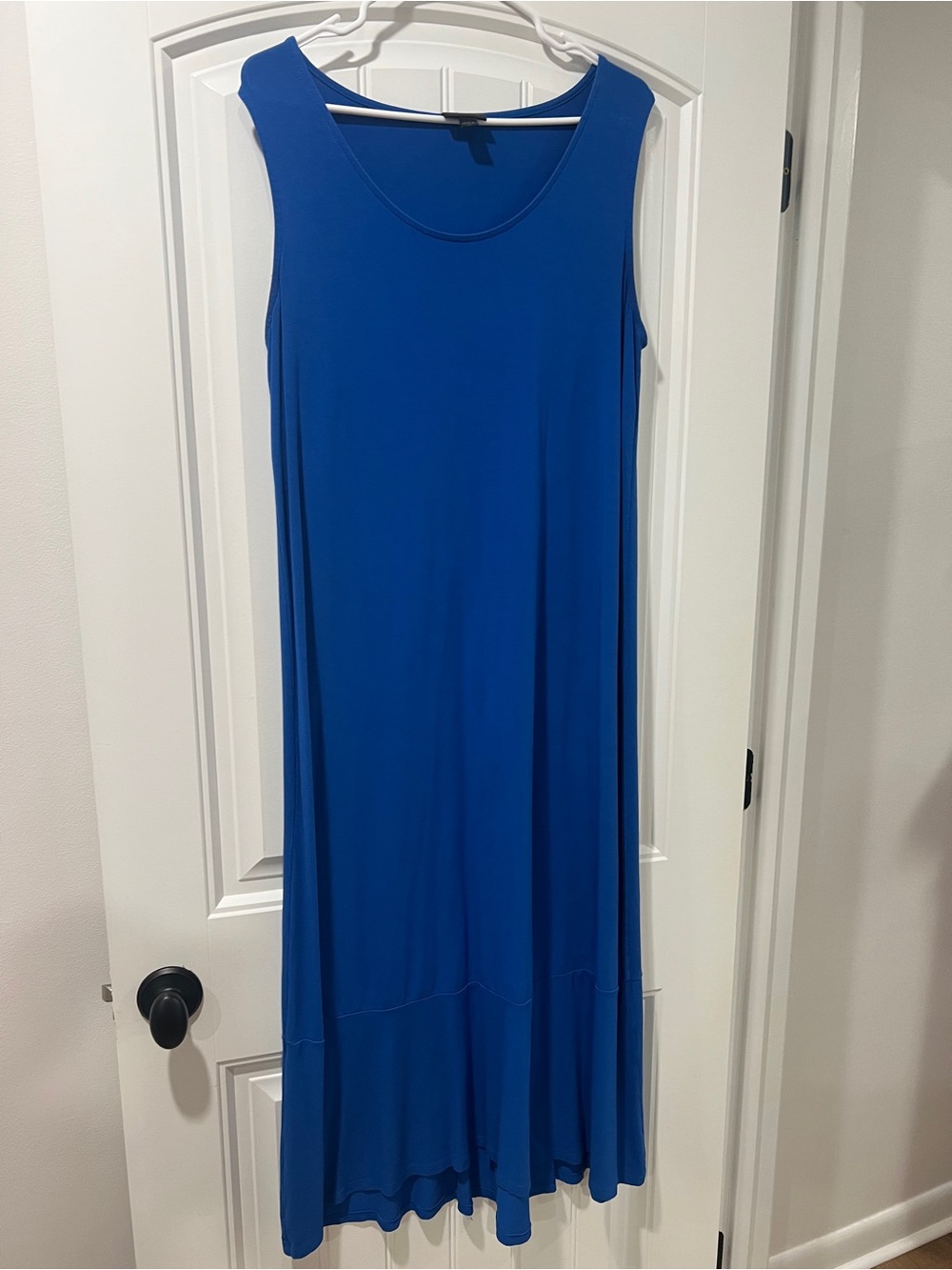 J Jill Scoop Neck Sleeveless Maxi Dress - Royal Blue size medium
